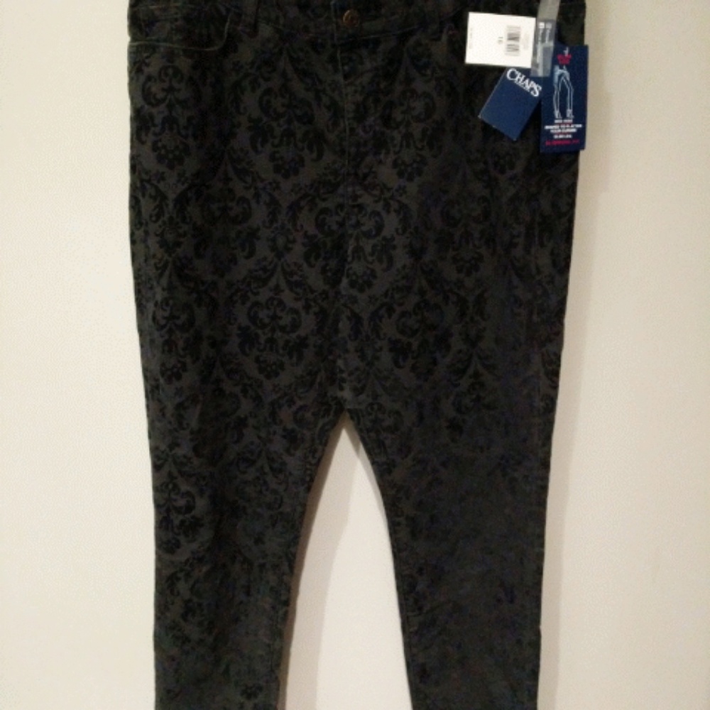 Chaps Jeans (Black w/print)